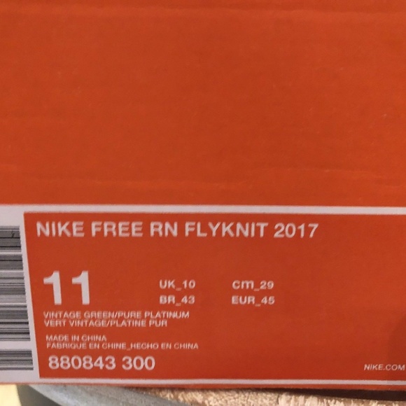 NIKE FREE RUN FLYKNIT 2017 MENS RUNNING SHOES 11 - Picture 2 of 6